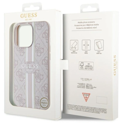 Kup Guess Apple Tasche GUHMP13LP4RPSP iPhone 13/13 Pro rosa/rosa Hartschale 4G Printed Stripes MagSafe - GUE2547 - {ean13} - Sklep Home Screen
