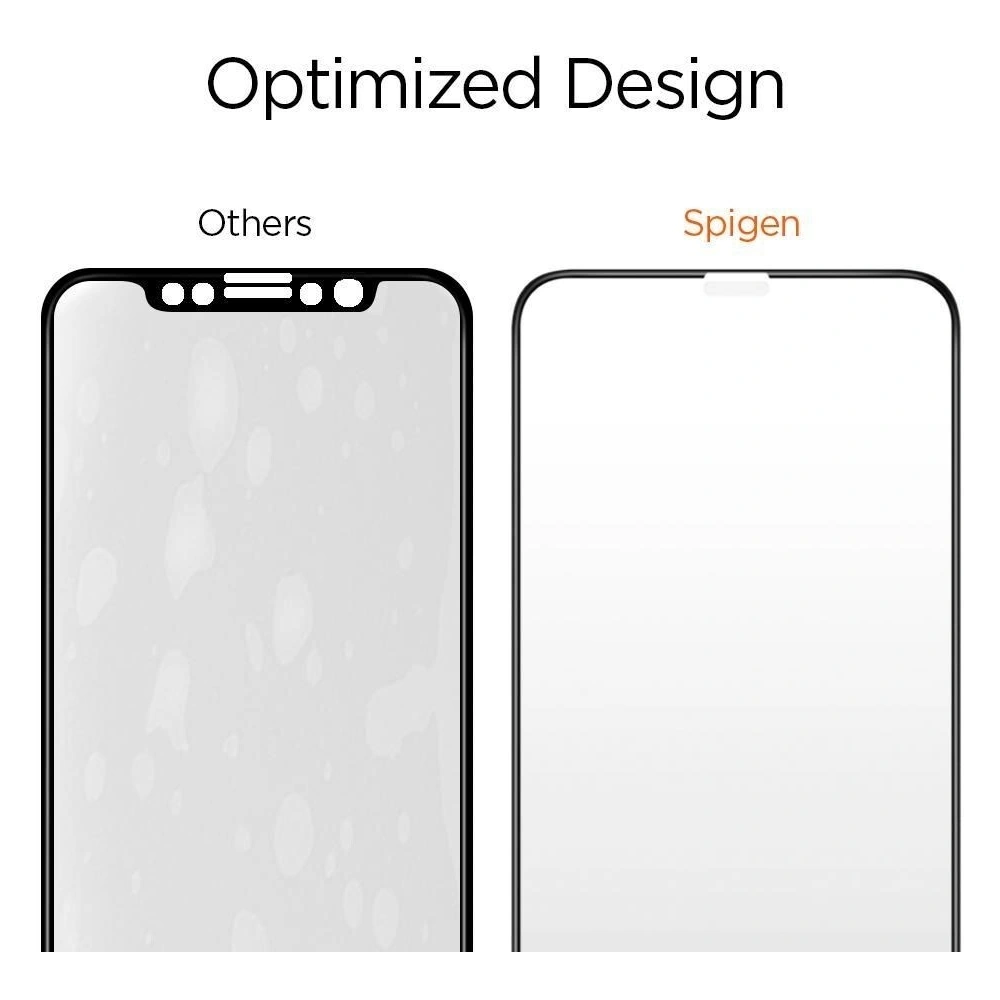 Szkło hartowane Spigen GLAS.tR Slim Apple iPhone 11 Pro Black [2 PACK]