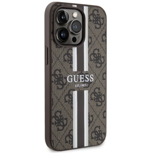 Kup Guess Apple Tasche GUHMP13LP4RPSW iPhone 13/13 Pro braun/braun Hartschale 4G Printed Stripes MagSafe - GUE2548 - {ean13} - Sklep Home Screen