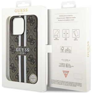 Kup Etui Guess GUHMP13LP4RPSW Apple iPhone 13/13 Pro brązowy/brown hardcase 4G Printed Stripes MagSafe - GUE2548 - {ean13} - Sklep Home Screen