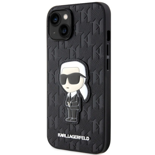 Kup Karl Lagerfeld Apple Tasche KLHCP14SSAKHPKK iPhone 14 schwarz/schwarz Saffiano Monogram Ikonik - KLD1572 - {ean13} - Sklep Home Screen