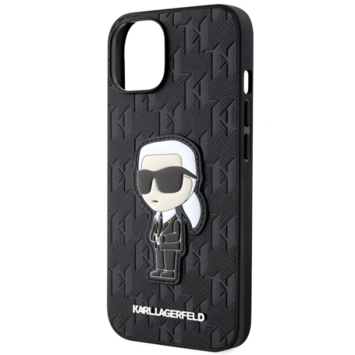 Kup Karl Lagerfeld Apple Tasche KLHCP14SSAKHPKK iPhone 14 schwarz/schwarz Saffiano Monogram Ikonik - KLD1572 - {ean13} - Sklep Home Screen