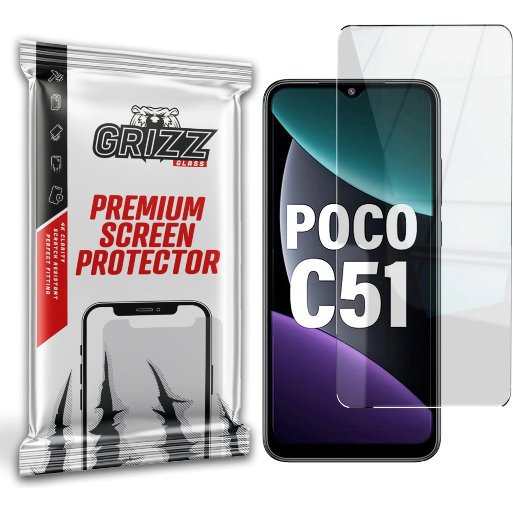 Szkło hybrydowe GrizzGlass HybridGlass do Xiaomi Poco C51