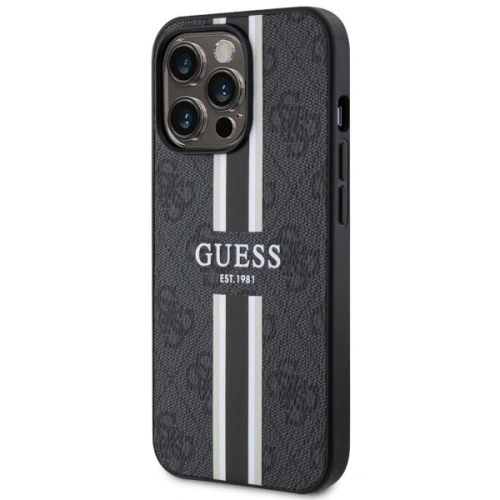 Buy Guess GUHMP13XP4RPSK Apple iPhone 13 Pro Max black hardcase 4G Printed Stripes MagSafe - GUE2549 - {ean13} - Home Screen Store Europe