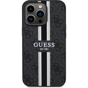 Buy Guess GUHMP13XP4RPSK Apple iPhone 13 Pro Max black hardcase 4G Printed Stripes MagSafe - GUE2549 - {ean13} - Home Screen Store Europe