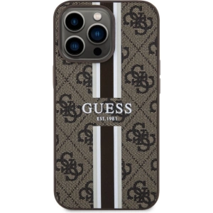 Buy Guess GUHMP13XP4RPSW Apple iPhone 13 Pro Max brown hardcase 4G Printed Stripes MagSafe - GUE2551 - {ean13} - Home Screen Store Europe