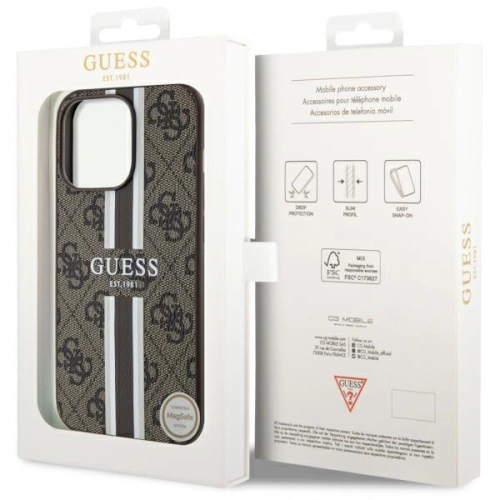 Kup Etui Guess GUHMP13XP4RPSW Apple iPhone 13 Pro Max maro/brown hardcase 4G Printed Stripes MagSafe - GUE2551 - {ean13} - Sklep Home Screen