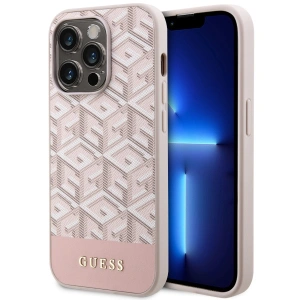 Kup Etui Guess GUHMP14LHGCFSEP Apple iPhone 14 Pro różowy/pink hard case GCube Stripes MagSafe - GUE2552 - {ean13} - Sklep Home Screen