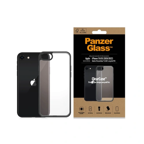 Buy PanzerGlass ClearCase Apple iPhone SE 2022/SE 2020/8/7 black - PZG400 - {ean13} - Home Screen Store Europe