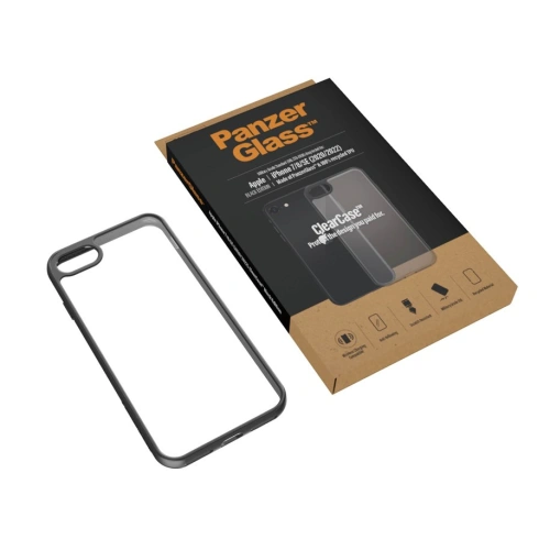 Buy PanzerGlass ClearCase Apple iPhone SE 2022/SE 2020/8/7 black - PZG400 - {ean13} - Home Screen Store Europe