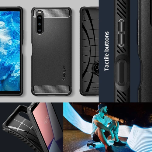 Kup Etui Spigen Rugged Armor Sony Xperia 10 V Matt Fekete - SPN2865 - {ean13} - Sklep Home Screen