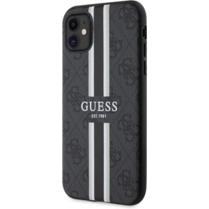 Kup Guess Apple Tasche GUHMN61P4RPSK iPhone 11/XR schwarz/schwarz Hardcase 4G Printed Stripes MagSafe - GUE2554 - {ean13} - Sklep Home Screen
