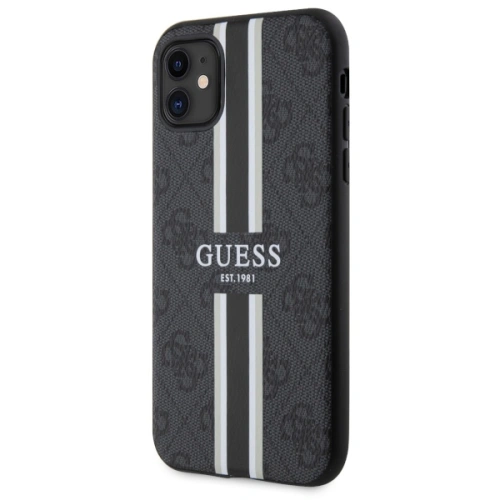 Kup Etui Guess GUHMN61P4RPSK Apple iPhone 11/XR černý/black hardcase 4G Printed Stripes MagSafe - GUE2554 - {ean13} - Sklep Home Screen