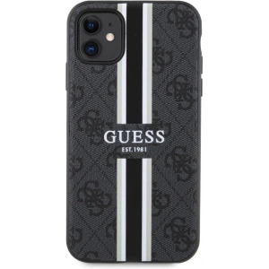 Kup Guess Apple Tasche GUHMN61P4RPSK iPhone 11/XR schwarz/schwarz Hardcase 4G Printed Stripes MagSafe - GUE2554 - {ean13} - Sklep Home Screen
