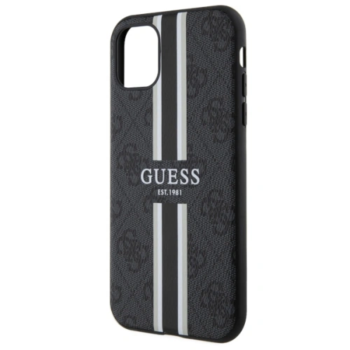 Kup Etui Guess GUHMN61P4RPSK Apple iPhone 11/XR černý/black hardcase 4G Printed Stripes MagSafe - GUE2554 - {ean13} - Sklep Home Screen