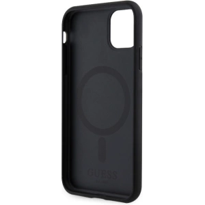 Kup Guess Apple Tasche GUHMN61P4RPSK iPhone 11/XR schwarz/schwarz Hardcase 4G Printed Stripes MagSafe - GUE2554 - {ean13} - Sklep Home Screen