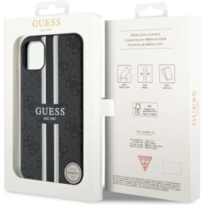 Kup Guess Apple Tasche GUHMN61P4RPSK iPhone 11/XR schwarz/schwarz Hardcase 4G Printed Stripes MagSafe - GUE2554 - {ean13} - Sklep Home Screen