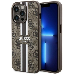 Kup Etui Guess GUHMP14LP4RPSW Apple iPhone 14 Pro brązowy/brown hardcase 4G Printed Stripes MagSafe - GUE2557 - {ean13} - Sklep Home Screen