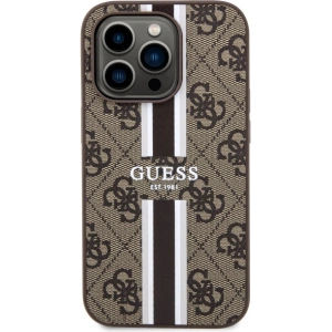 Kup Etui Guess GUHMP14LP4RPSW Apple iPhone 14 Pro brązowy/brown hardcase 4G Printed Stripes MagSafe - GUE2557 - {ean13} - Sklep Home Screen