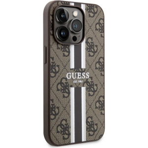 Kup Guess Apple Tasche GUHMP14LP4RPSW iPhone 14 Pro braun/braun Hartschale 4G Printed Stripes MagSafe - GUE2557 - {ean13} - Sklep Home Screen