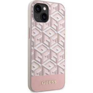 Etui Guess GUHMP14MHGCFSEP Apple iPhone 14 Plus / 15 Plus różowy/pink hard case GCube Stripes MagSafe