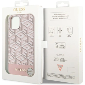 Etui Guess GUHMP14MHGCFSEP Apple iPhone 14 Plus / 15 Plus różowy/pink hard case GCube Stripes MagSafe
