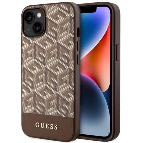 Kup Etui Guess GUHMP14MHGCFSEW Apple iPhone 14 Plus / 15 Plus hnědý/brown tvrdý kryt GCube Stripes MagSafe - GUE2559 - {ean13} - Sklep Home Screen