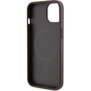 Etui Guess GUHMP14MHGCFSEW Apple iPhone 14 Plus / 15 Plus brązowy/brown hard case GCube Stripes MagSafe