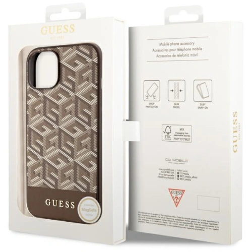 Kup Etui Guess GUHMP14MHGCFSEW Apple iPhone 14 Plus / 15 Plus hnědý/brown tvrdý kryt GCube Stripes MagSafe - GUE2559 - {ean13} - Sklep Home Screen