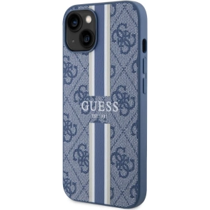 Etui Guess GUHMP14MP4RPSB Apple iPhone 14 Plus / 15 Plus niebieski/blue hardcase 4G Printed Stripes MagSafe