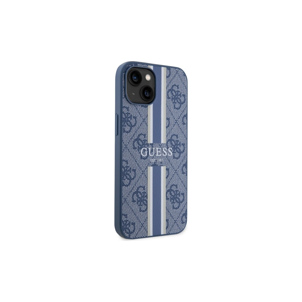 Etui Guess GUHMP14MP4RPSB Apple iPhone 14 Plus / 15 Plus niebieski/blue hardcase 4G Printed Stripes MagSafe