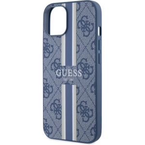 Etui Guess GUHMP14MP4RPSB Apple iPhone 14 Plus / 15 Plus niebieski/blue hardcase 4G Printed Stripes MagSafe