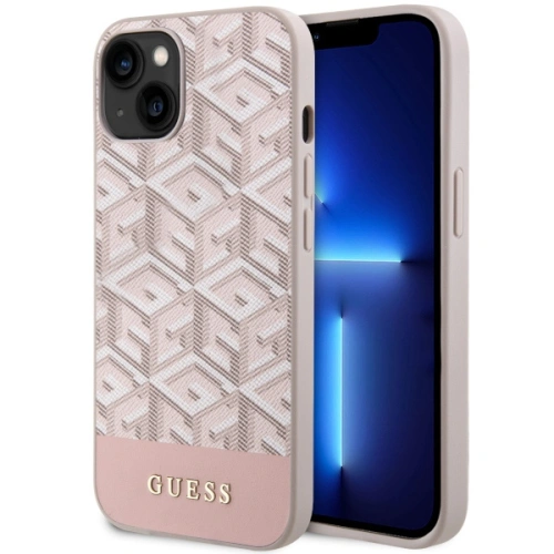 Kup Guess Apple Tasche GUHMP14SHGCFSEP iPhone 14 rosa/rosa Hartschalenetui GCube Stripes MagSafe - GUE2564 - {ean13} - Sklep Home Screen