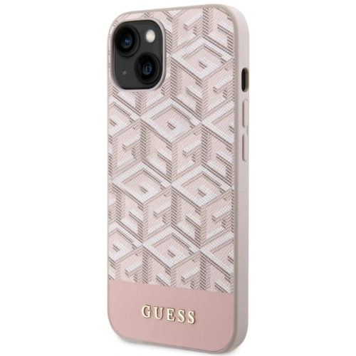 Kup Guess Apple Tasche GUHMP14SHGCFSEP iPhone 14 rosa/rosa Hartschalenetui GCube Stripes MagSafe - GUE2564 - {ean13} - Sklep Home Screen