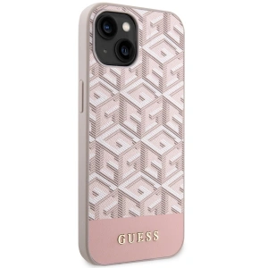 Etui Guess GUHMP14SHGCFSEP Apple iPhone 14 różowy/pink hard case GCube Stripes MagSafe