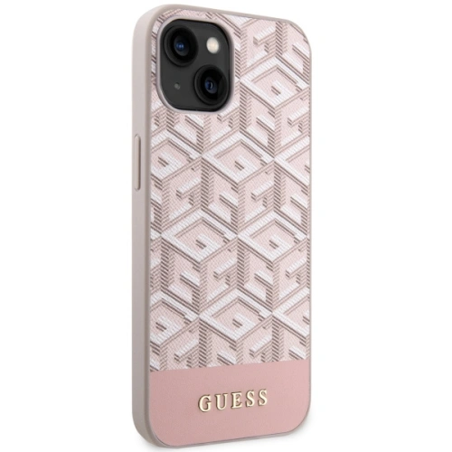 Kup Guess Apple Tasche GUHMP14SHGCFSEP iPhone 14 rosa/rosa Hartschalenetui GCube Stripes MagSafe - GUE2564 - {ean13} - Sklep Home Screen