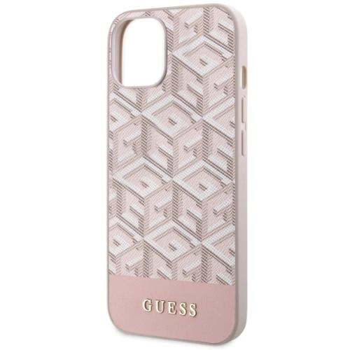 Kup Guess Apple Tasche GUHMP14SHGCFSEP iPhone 14 rosa/rosa Hartschalenetui GCube Stripes MagSafe - GUE2564 - {ean13} - Sklep Home Screen