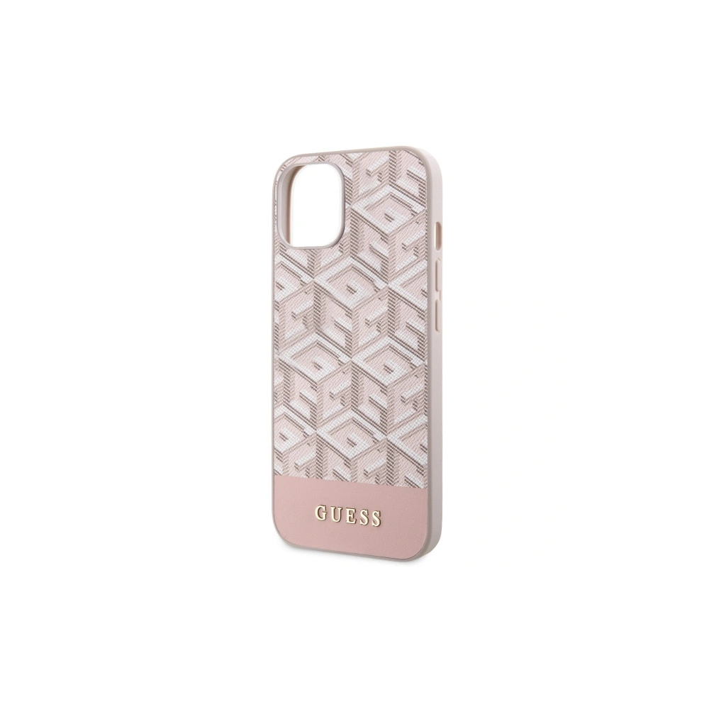 Etui Guess GUHMP14SHGCFSEP Apple iPhone 14 różowy/pink hard case GCube Stripes MagSafe