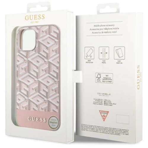 Kup Etui Guess GUHMP14SHGCFSEP Apple iPhone 14 růžový/pink hard case GCube Stripes MagSafe - GUE2564 - {ean13} - Sklep Home Screen
