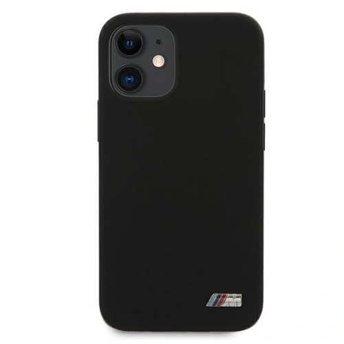 Kup Etui BMW BMHCP12SMSILBK Apple iPhone 12 mini fekete/black hardcase Silicone M Collection - BMW446 - {ean13} - Sklep Home Screen
