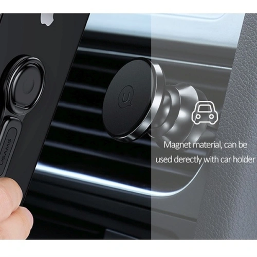 Kup Adapter USAMS AU06 2w1 Lightning - 3,5mm + ring holder czarny/black (US-SJ275) - USA946 - {ean13} - Sklep Home Screen