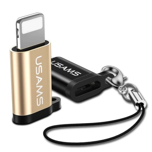 Kup USAMS microUSB/Lightning Adapter mit Umhängeband gold/gold (US-SJ152) - USA947 - {ean13} - Sklep Home Screen