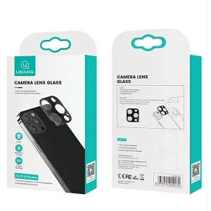 Szkło hartowane na aparat USAMS Camera Lens Glass Apple iPhone 12 Pro czarny/black (US-BH704)