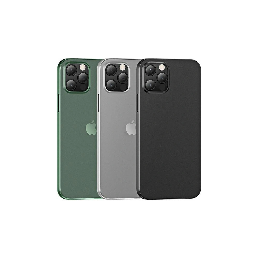 Etui USAMS Gentle Apple iPhone 12/12 Pro zielony/transparent green (US-BH609)