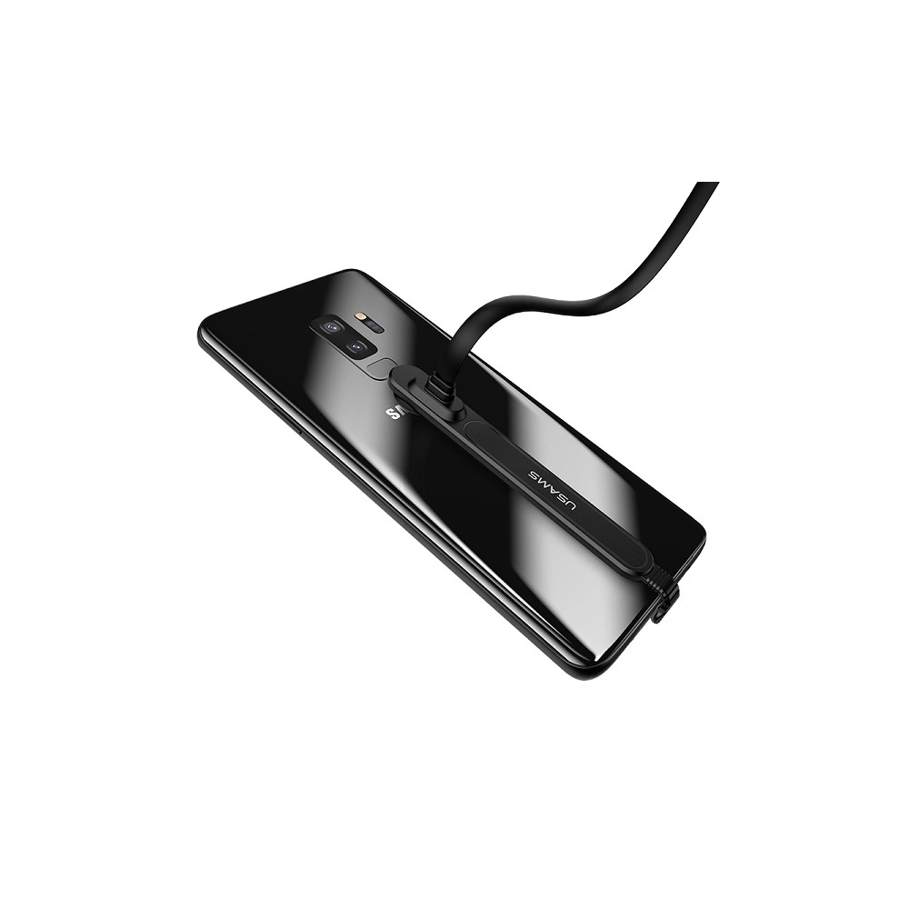 Kabel USAMS U9 USB-C 1,5m płaski czarny/black (US-SJ236)