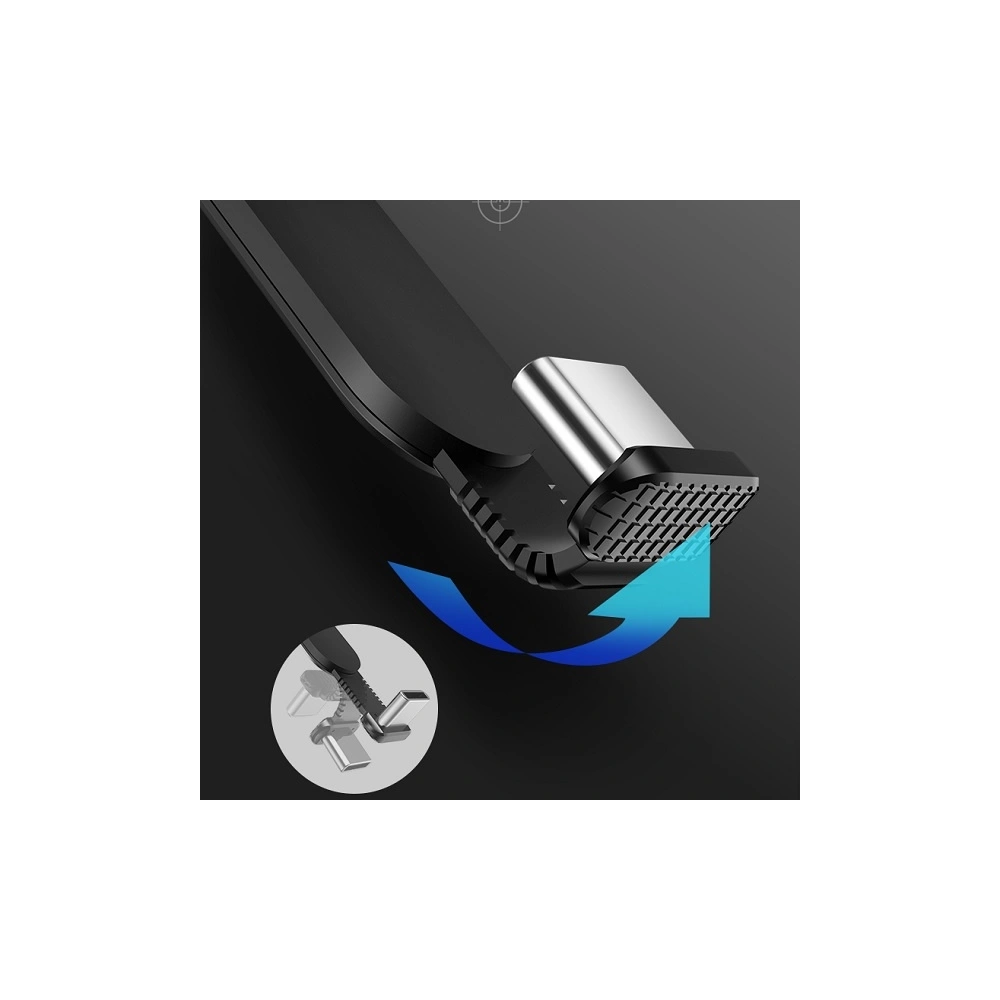 Kabel USAMS U9 USB-C 1,5m płaski czarny/black (US-SJ236)