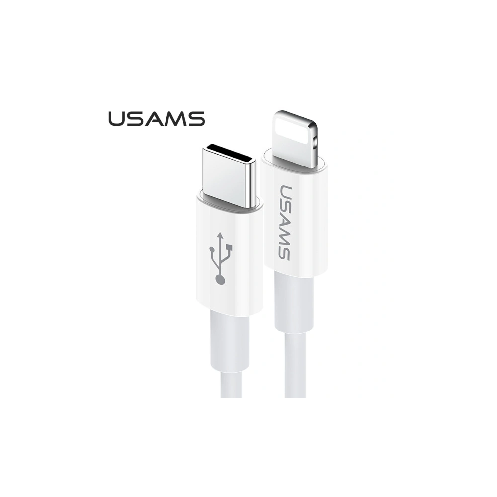 Kabel USAMS U44 USB-C/Lightning 30W PD Fast Charge 1.2m szary/grey (US-SJ407)