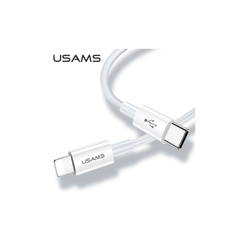 Kabel USAMS U44 USB-C/Lightning 30W PD Fast Charge 1.2m szary/grey (US-SJ407)