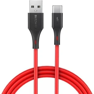 Kup Cablul BlitzWolf BW USB-A/USB-C-TC15 3A 1.8m (roșu) - BLZ559 - {ean13} - Sklep Home Screen