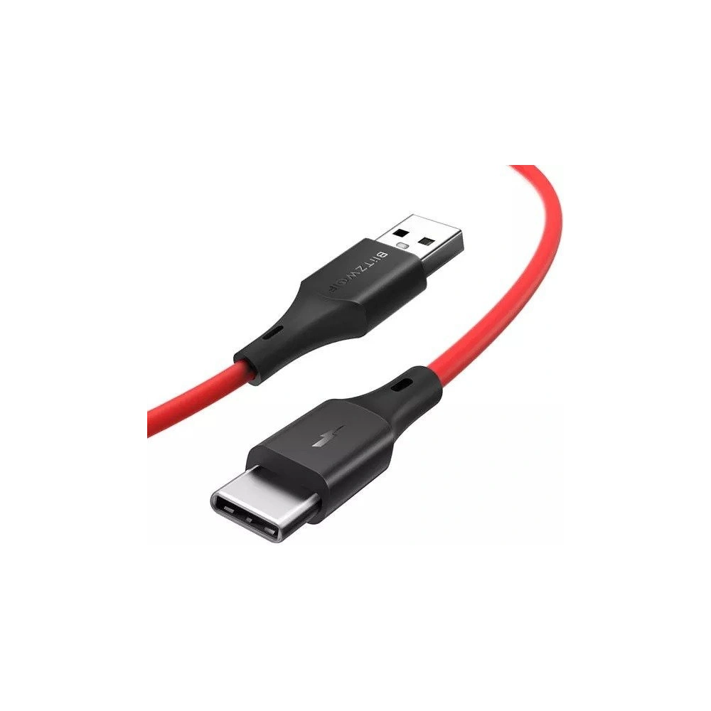 Kabel BlitzWolf BW USB-A/USB-C-TC15 3A 1.8m (czerwony)